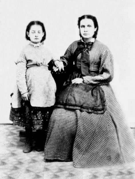 Alpha Elizabeth and Mary Parker circa 1868