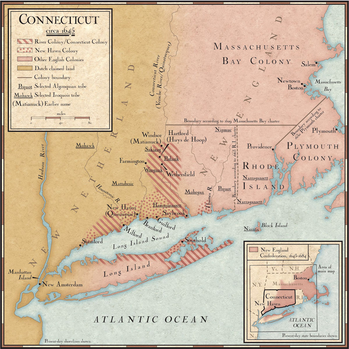 New Haven Colony 1645